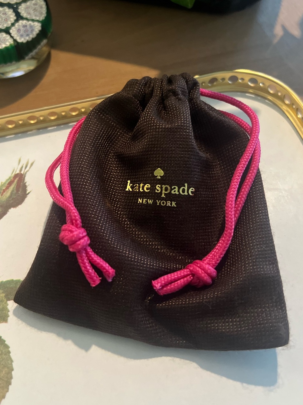 Kate Spade Gold Engraved 'Sidekicks' Best Friend Bangle Bracelet with Dust Bag - Picture 6 of 6